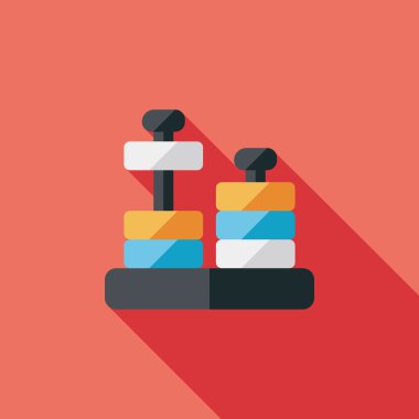 eğitici oyuncak uzun gölge, eps10 düz simgesi