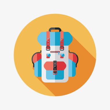 sırt düz uzun gölge simgesiyle