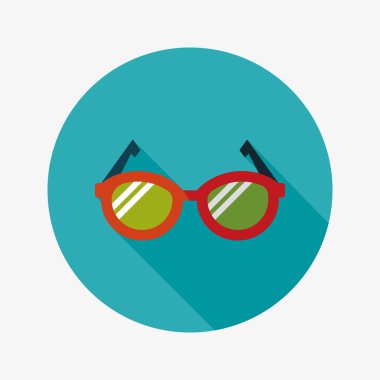 Uzun Gölge, eps10 ile gözlük düz simgesi