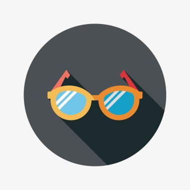 Uzun Gölge, eps10 ile gözlük düz simgesi