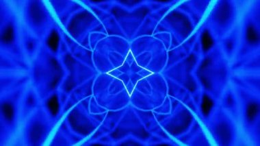 Neon parlayan kaleydoskop. Döngülü canlandırma
