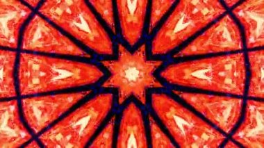 VJ loop neon kaleidoscope. Looping animation.