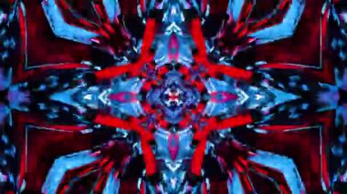 Neon parlayan kaleydoskop. Döngülü canlandırma