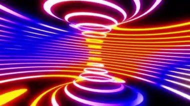 Dönen renkli çizgiler. Döngülü canlandırma