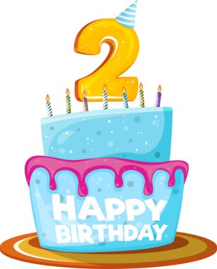 Doğum günün kutlu olsun izole edilmiş element