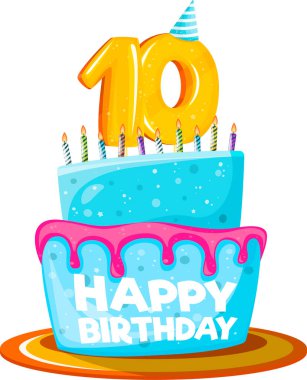 Doğum günün kutlu olsun izole edilmiş element