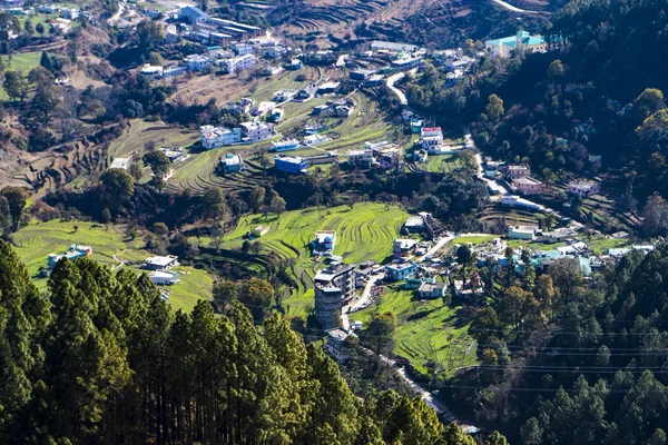 Aerial View City Pithoragarh Situated Mountains Uttarakhand — Stok fotoğraf