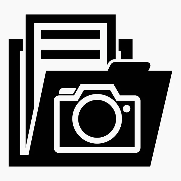 Folder Picture Icon Photo Archive Documents Photos Selection Images Vector — Stockvector