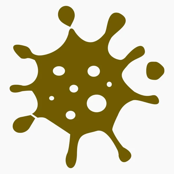 Coronavirus Icon Sars Cov Infection Pandemic Covid Illustration Bacteria Figure — Vetor de Stock