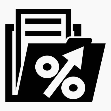 Yükselen hisse fiyatları. Menkul kıymetlerin değerini arttır. Şirket tahvillerinin yükselişi. Gelir artışı. Vektör simgesi.