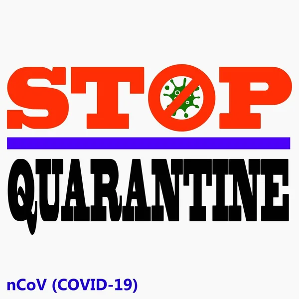 Icon Stop Coronovirus Red Quarantine Sars Cov Infection Pandemic Covid —  Vetores de Stock