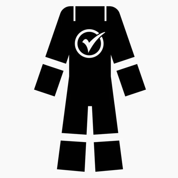 Koruyucu Giysi Coronavirus Koruması Tıbbi Kıyafet Kıyafetleri Koruyucu Ekipman Vektör — Stok Vektör