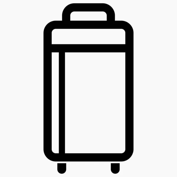 一个包 手提箱 旅游说明 个人的事矢量图标 — 图库矢量图片