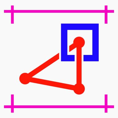 Bakış açısı. Gelişme. İş stratejisi. Pazarlama fikri. Grafik simgesi. Web siteleri ve mobil minimal düz tasarım için ticari satır vektör simgesi.