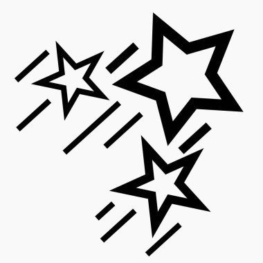 Yıldız Yükselişi. Havai fişekler. Kutlarım. Adaylık Sunumu. Bir yıldızın sunumu. Vektör simgesi.