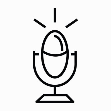 Yeni Mikrofon Vektör Simgesi - Vektör Grafikleri.