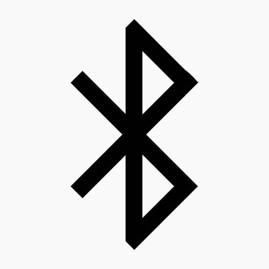 Basit Bluetooth Simgesi. Vektör simgesi.