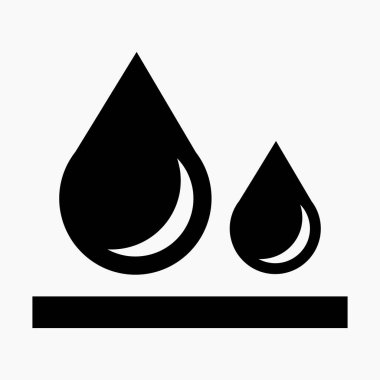 Yeni damla vektör simgesi.