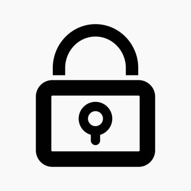 Kilit simgesi. Vektör simgesi.