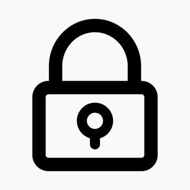 Simgeyi kilitle, simge vektörünü kilitle, simgeyi kilitle.