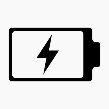 Moda Batarya Şarj Simgesi. Vektör simgesi.