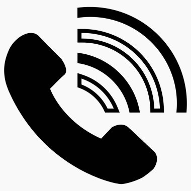 Bir telefon simgesinin tek renkli vektör çizimi uygulama ve bilgi grafiği için minimal düz doğrusal simgeyi izole etti. Web siteleri ve mobil minimal düz tasarım için ticari satır vektör simgesi.