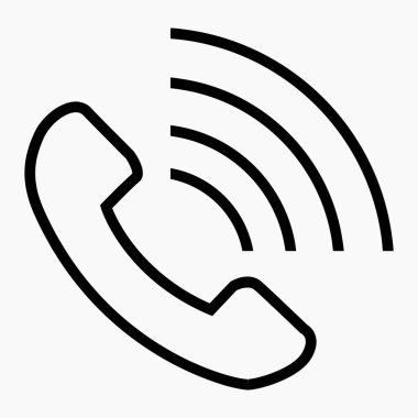 Uygulama ve bilgi grafiği için çalan simge ile küçük bir düz doğrusal simge izole edin. Web siteleri ve mobil minimal düz tasarım için ticari satır vektör simgesi.