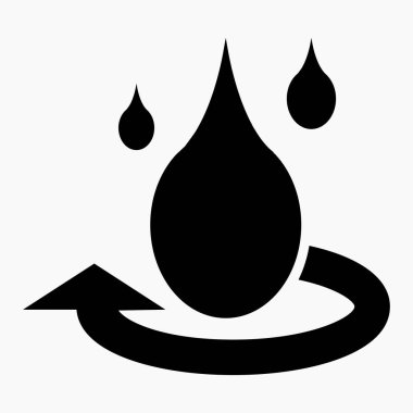 Uygulama ve bilgi grafiği için simge vektör illüstrasyonunu bırakın, minimal düz doğrusal simgeyi izole edin. Web siteleri ve mobil minimal düz tasarım için ticari satır vektör simgesi.