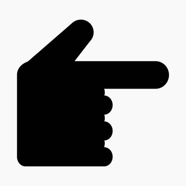 Uygulama ve bilgi grafiği için yeni parmak simgesi izole edilmiş minimal düz doğrusal simge. Web siteleri ve mobil minimal düz tasarım için ticari satır vektör simgesi.