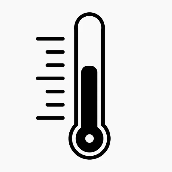 Значок Термометра Интересная Векторная Иллюстрация — стоковый вектор