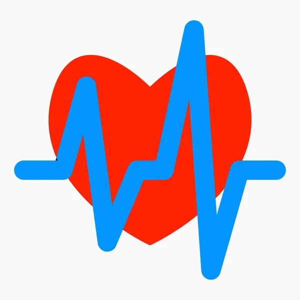 Nuevo Vector Icono Latido Del Corazón — Vector de stock