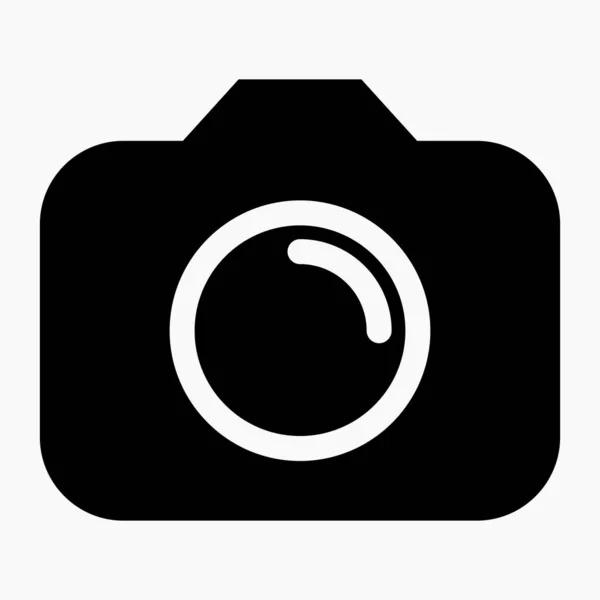 Donkere Camera Pictogram Vector Illustratie — Stockvector