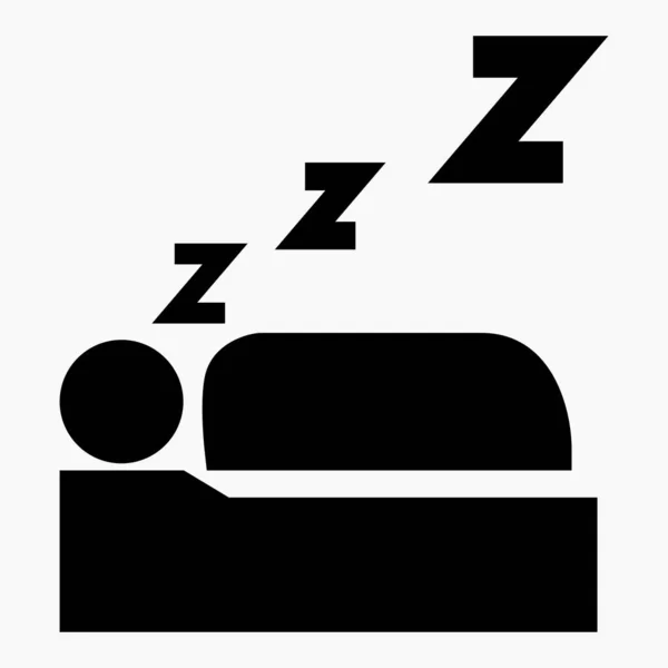 トレンディな睡眠アイコン ベクトルアイコン — ストックベクタ