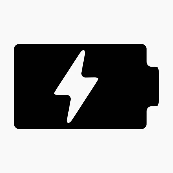 New Battery Charging Icon Vector Icon — Stock Vector