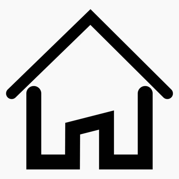Vettore Icona Home Simbolo Dell Icona Della Costruzione Della Casa — Vettoriale Stock