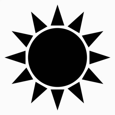 Yeni basit güneş vektörü simgesi uygulama ve bilgi grafiği için minimal tek düz doğrusal simgeyi izole etti. Web siteleri ve mobil minimal düz tasarım için ticari satır vektör simgesi.