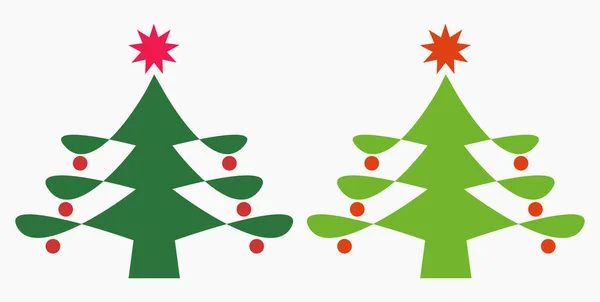Weihnachtsbaum Weihnachten Neujahrsferien Dekoration Für Weihnachten Vektorsymbol — Stockvektor