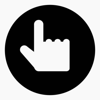 Yeni tıklayan parmak simgesi uygulama ve bilgi grafiği için minimal tek düz doğrusal simgeyi izole etti. Web siteleri ve mobil minimal düz tasarım için ticari satır vektör simgesi.