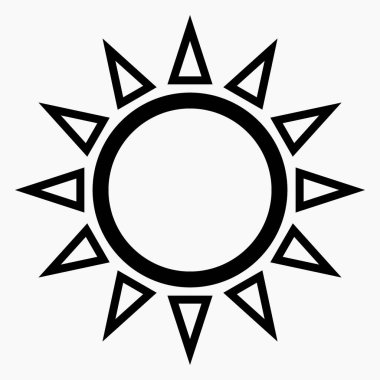 Parlaklık Simgesi uygulama ve bilgi grafiği için minimal düz doğrusal simgeyi izole etti. Web siteleri ve mobil minimal düz tasarım için ticari satır vektör simgesi.