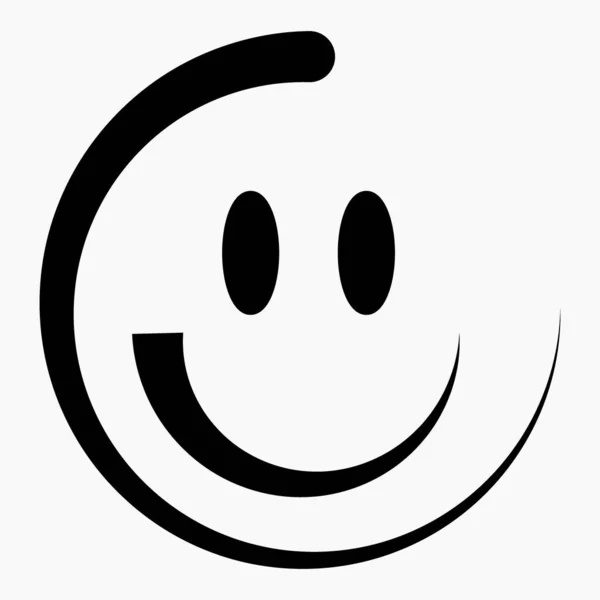 New Smile Icon Vector Face Icon Smile — Stock Vector