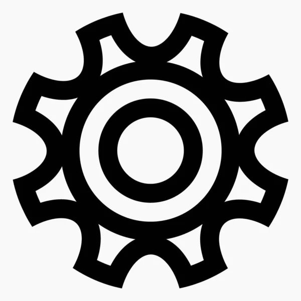 Nueva Configuración Vector Icono Símbolo — Vector de stock