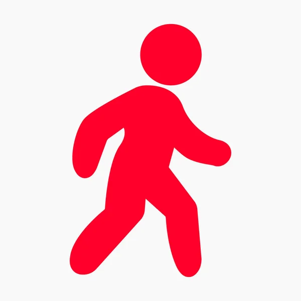 New Man Walk Icon Isoliert Minimale Einzelne Flache Lineare Icon — Stockvektor