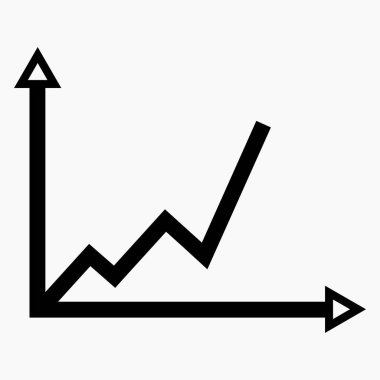 Yeni vektör büyüme süreci karanlık ok grafiği. Vektör simgesi.