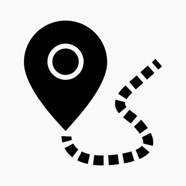 Yeni taslak uzaklık simgesi çizimi. Vektör simgesi.