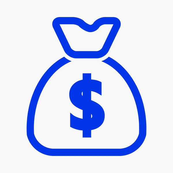 Original Money Bag Icon Vector Icon — Stock Vector