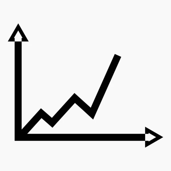 Novo Gráfico Setas Isolado Fundo Branco —  Vetores de Stock