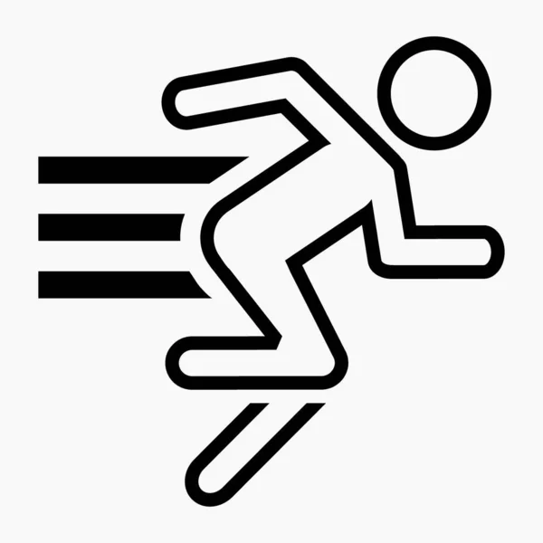 New Running Icon New Man Running Icon Vector Icon — Image vectorielle