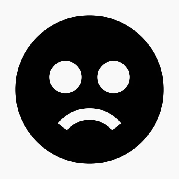 Very Sad Emoticon Icon Vectori Icon — Vector de stock