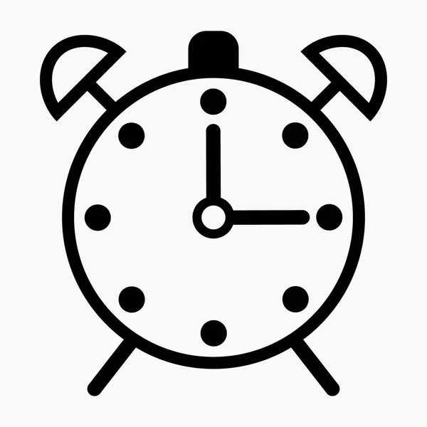 Новий Годинник Сигналізації Дзвінка Значок Сучасний Дизайн Ілюстрації — стоковий вектор