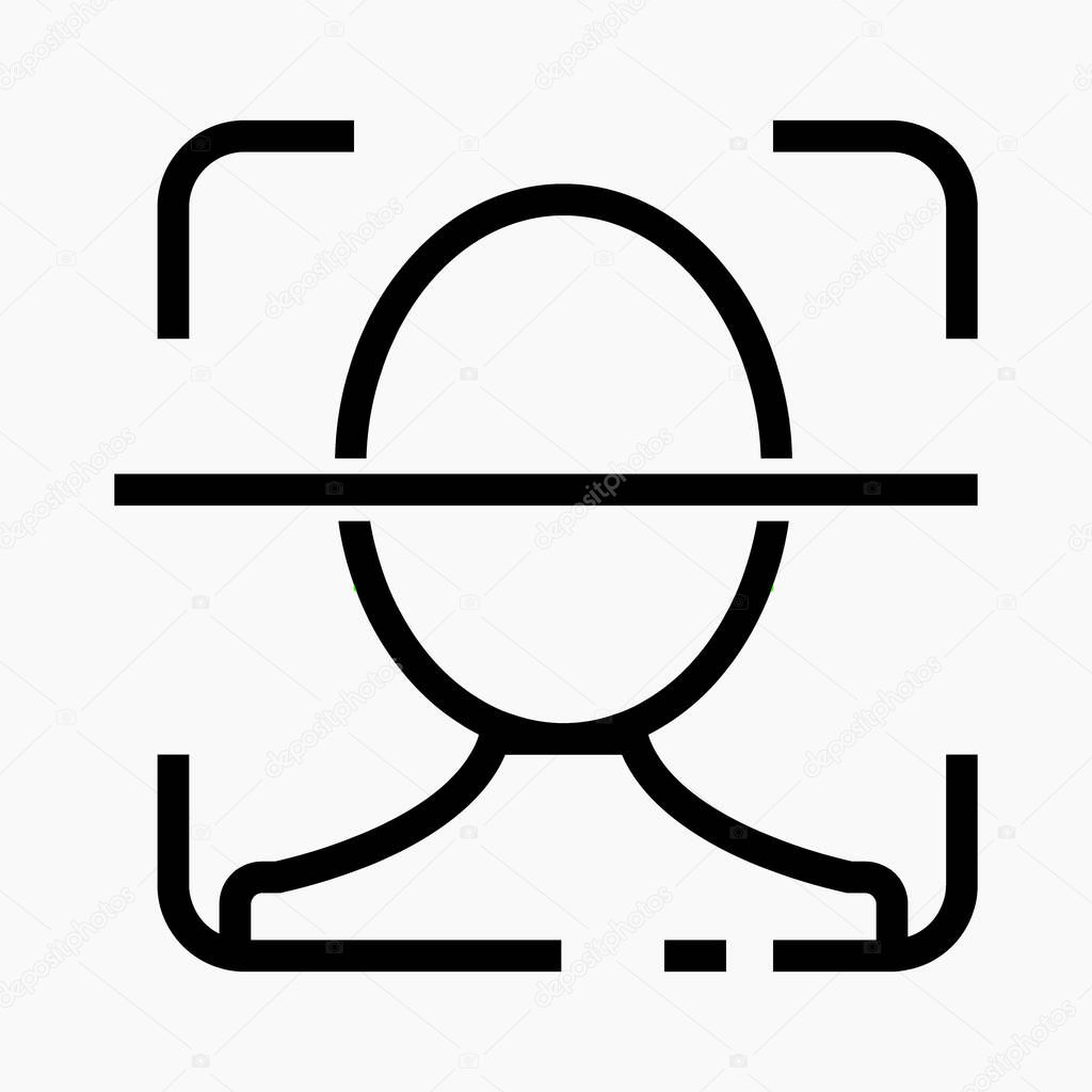 Motion detector line icon, security and guard isolated minimal single flat linear icon for application and info-graphic. Commercial line vector icon for websites and mobile minimalistic flat design.